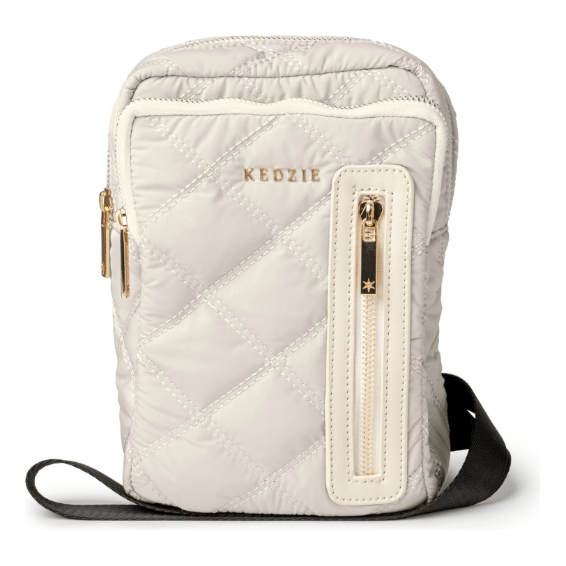 Glacier Gray Cloud 9 Convertible Sling Bag - White Farmhouse Flowers