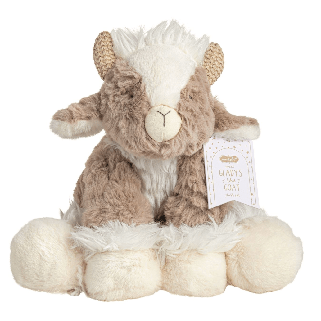 Gladys the Goat Plush Pal - White Farmhouse Flowers