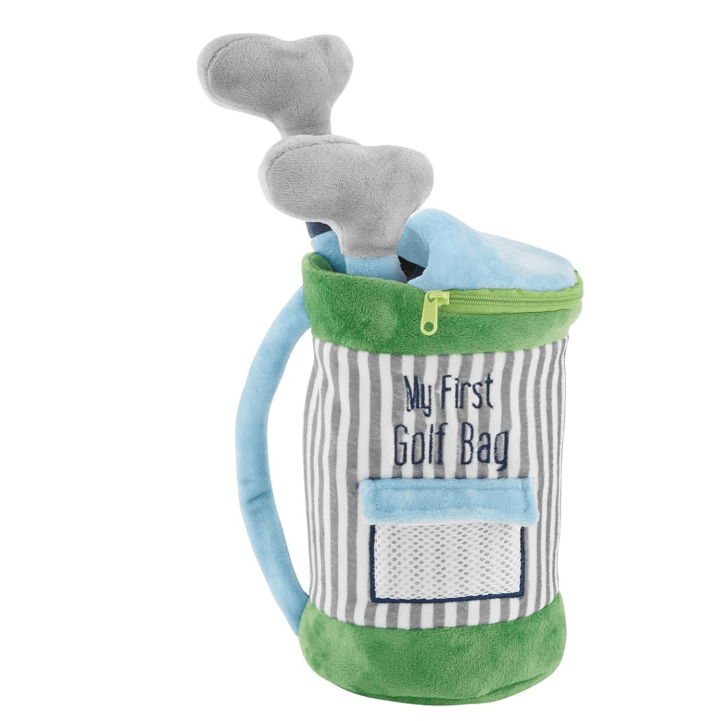 Golf Bag Plush Toy Set - White Farmhouse Flowers