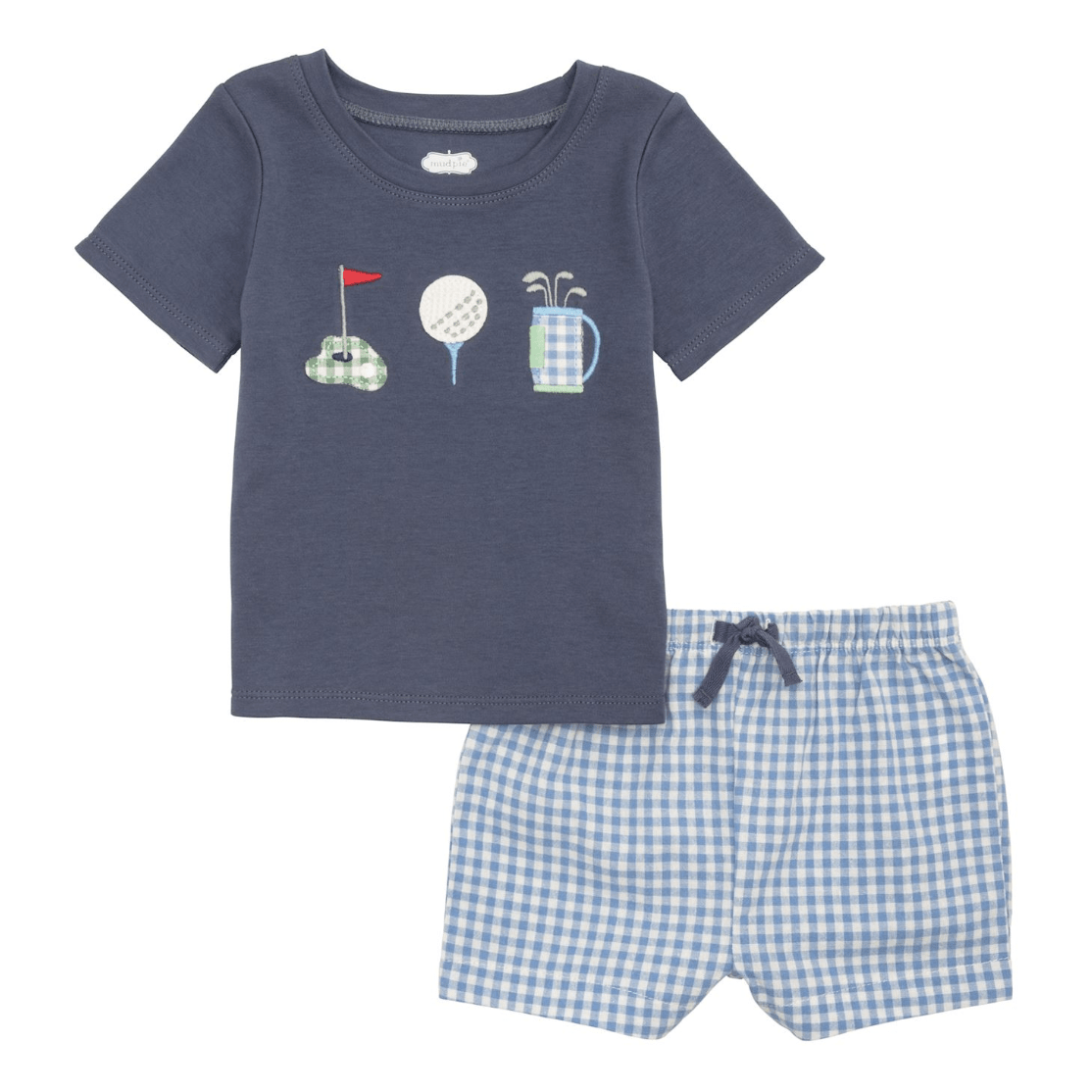 Golf Short Set - White Farmhouse Flowers