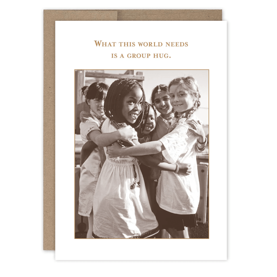 Group Hug Friendship/Just Because Card SM826 - White Farmhouse Flowers