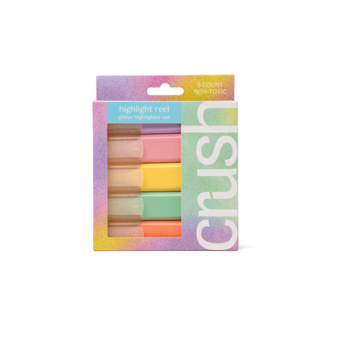 Highlight Reel Glitter Highlighter Set - White Farmhouse Flowers