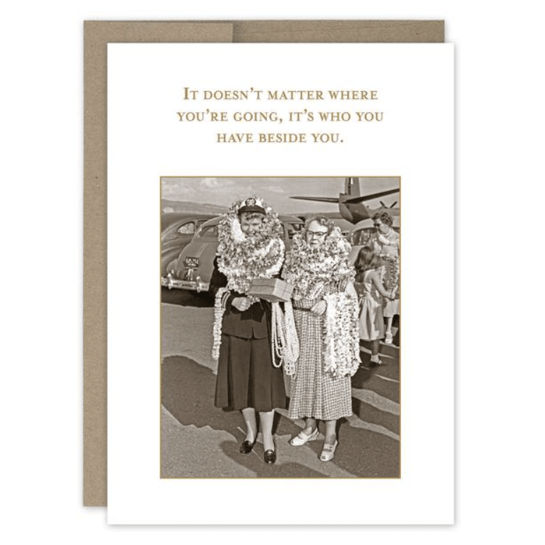 It doesn't matter Birthday Card SM610 - White Farmhouse Flowers
