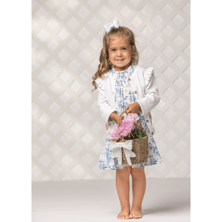 Ivory Floral Cardigan - White Farmhouse Flowers