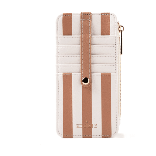 Kedzie Essentials Only Zippered Wallet - White Farmhouse Flowers