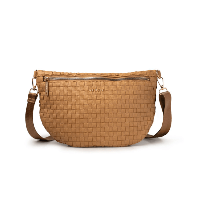 Kedzie Terrace Woven Crossbody - White Farmhouse Flowers