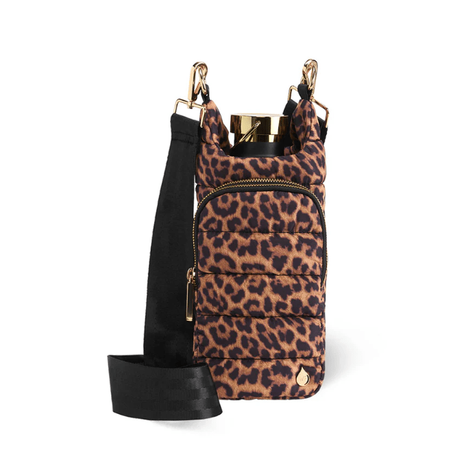 Leopard Print HydroBag - White Farmhouse Flowers