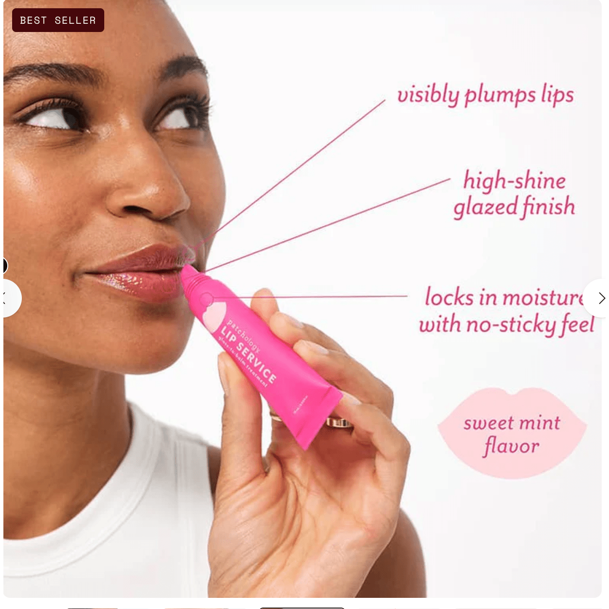 Lip Service Lip Nourishing Lip Gloss - to - Balm - White Farmhouse Flowers