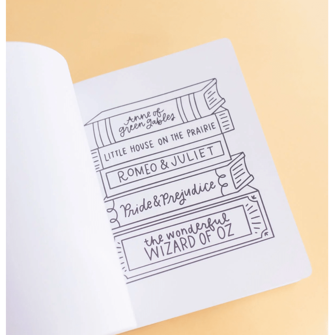 Literary Lover Coloring Book - White Farmhouse Flowers