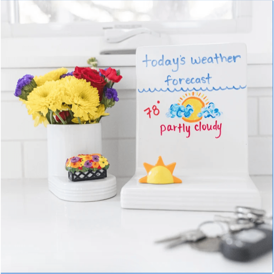 Love Blooms Here Mini - White Farmhouse Flowers