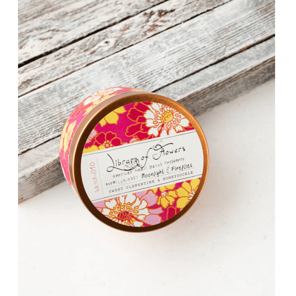 Magenta and Yellow Floral Candle - White Farmhouse Flowers