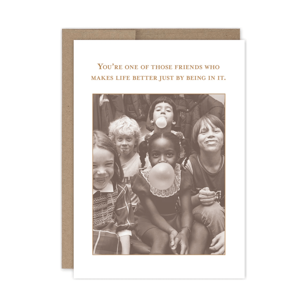 Make Life Better Birthday Card - SM781 - White Farmhouse Flowers