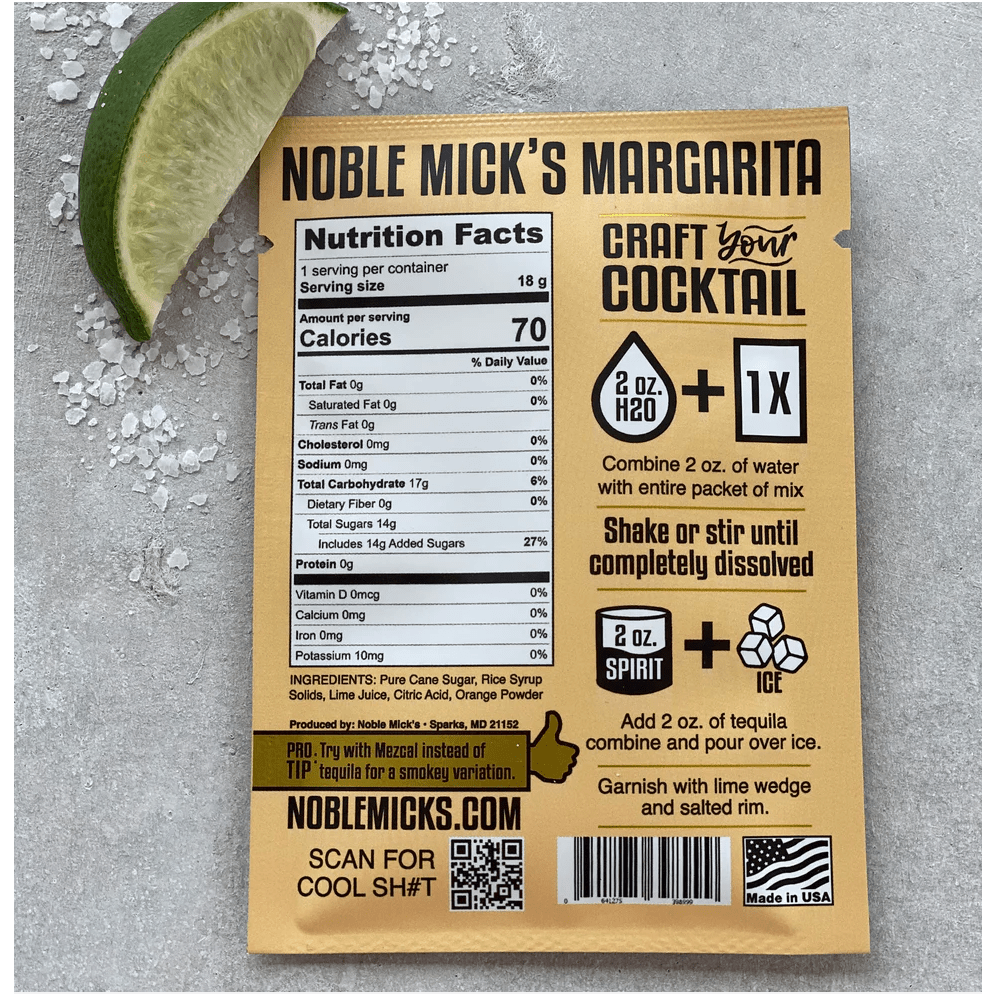 Margarita Single Serve Craft Cocktail Packet - White Farmhouse Flowers