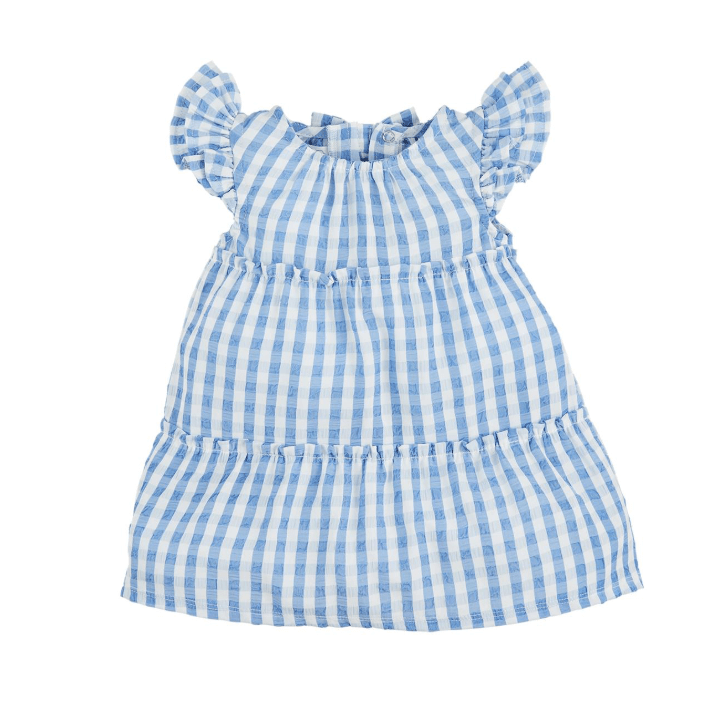 Mini Bardot Dress - White Farmhouse Flowers