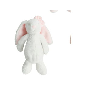 Mini Plush Bunny - White Farmhouse Flowers