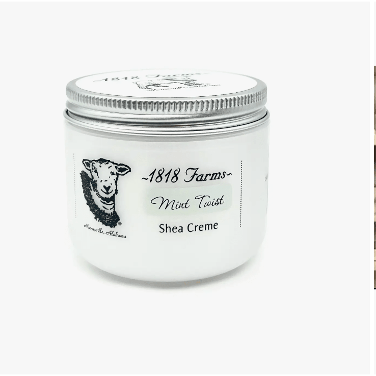 Mint Twist Shea Creme 4oz - White Farmhouse Flowers