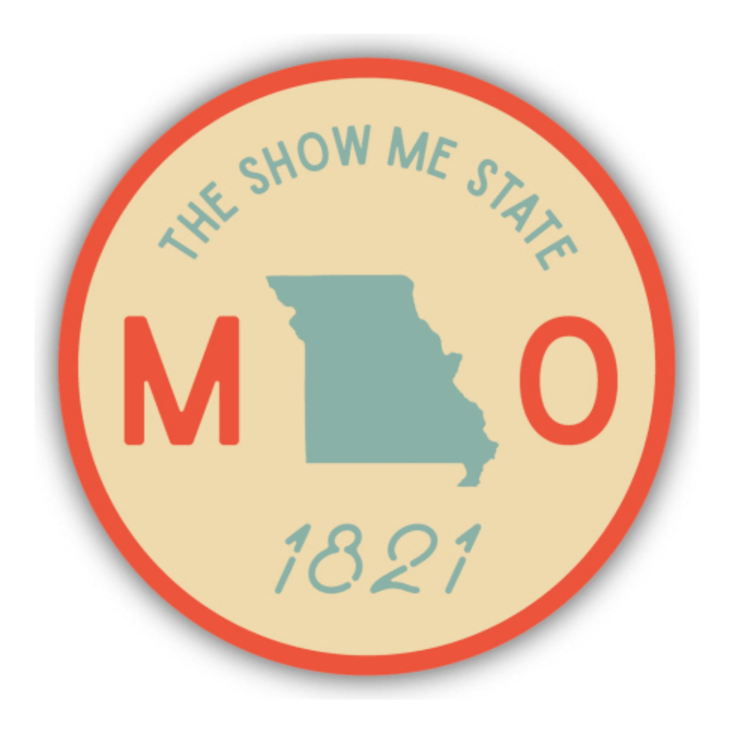 Missouri The Show Me State Sticker - White Farmhouse Flowers