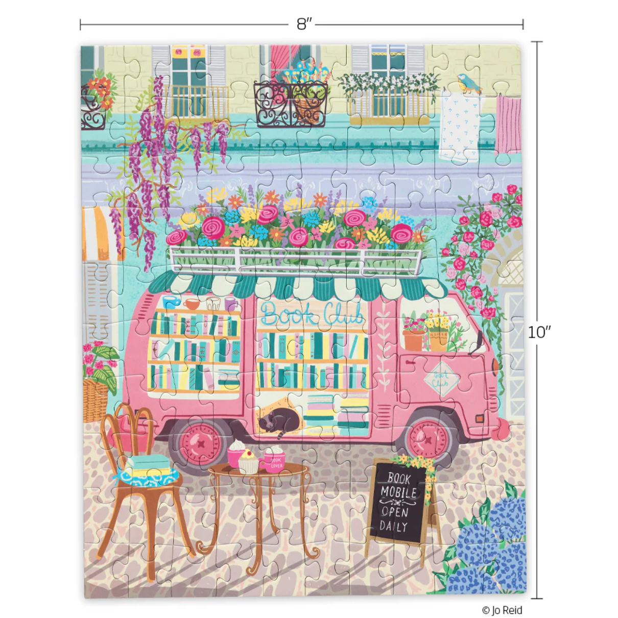 Mobile Book Club Puzzle Snax - White Farmhouse Flowers