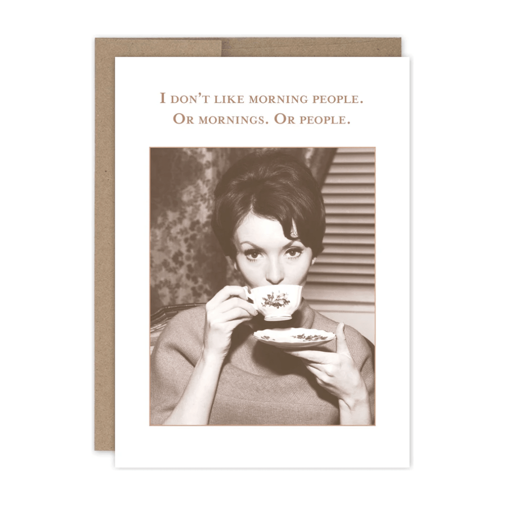 Morning People Birthday Card SM770 - White Farmhouse Flowers