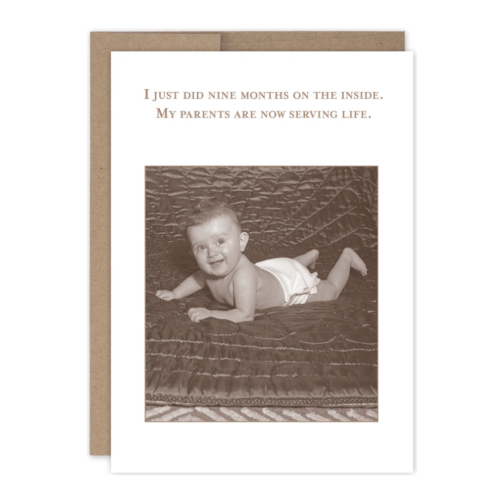Nine Months Baby Card SM793 - White Farmhouse Flowers