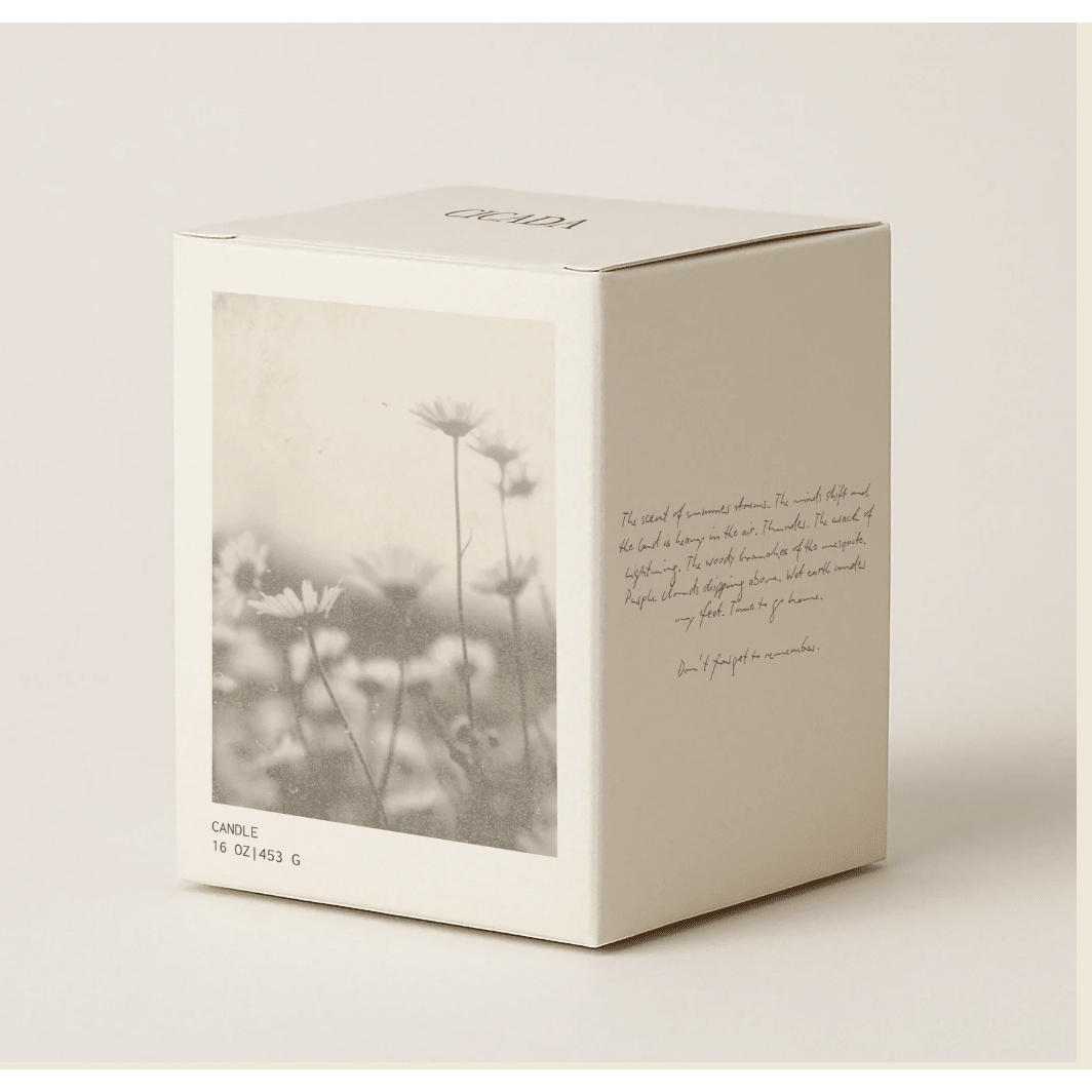No. 8 Candle The Scent of Wildflowers - White Farmhouse Flowers