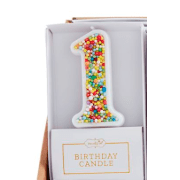 Number Birthday Candles - White Farmhouse Flowers