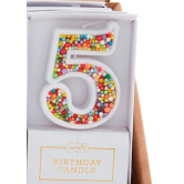 Number Birthday Candles - White Farmhouse Flowers