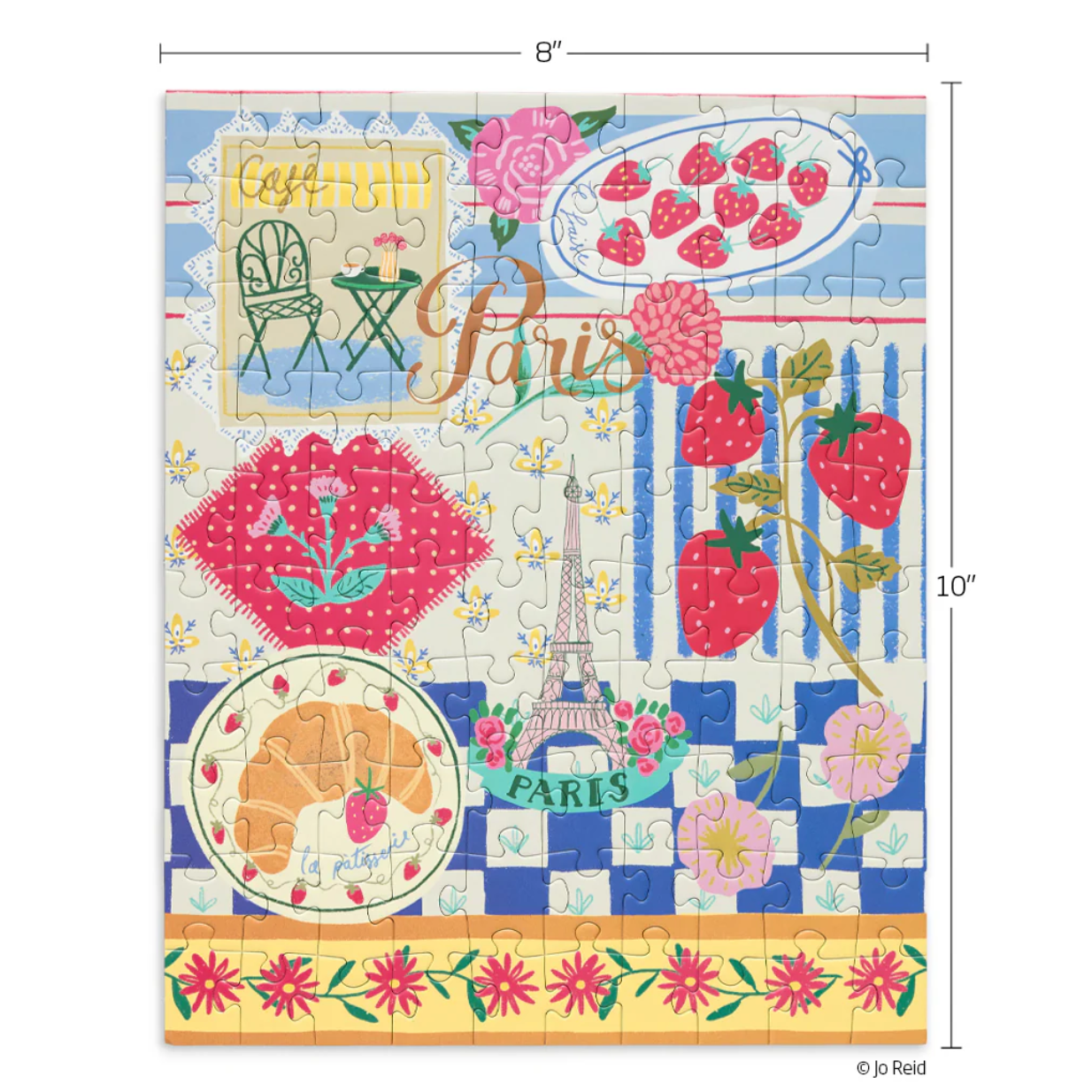 Paris Cafe Puzzle Snax - White Farmhouse Flowers
