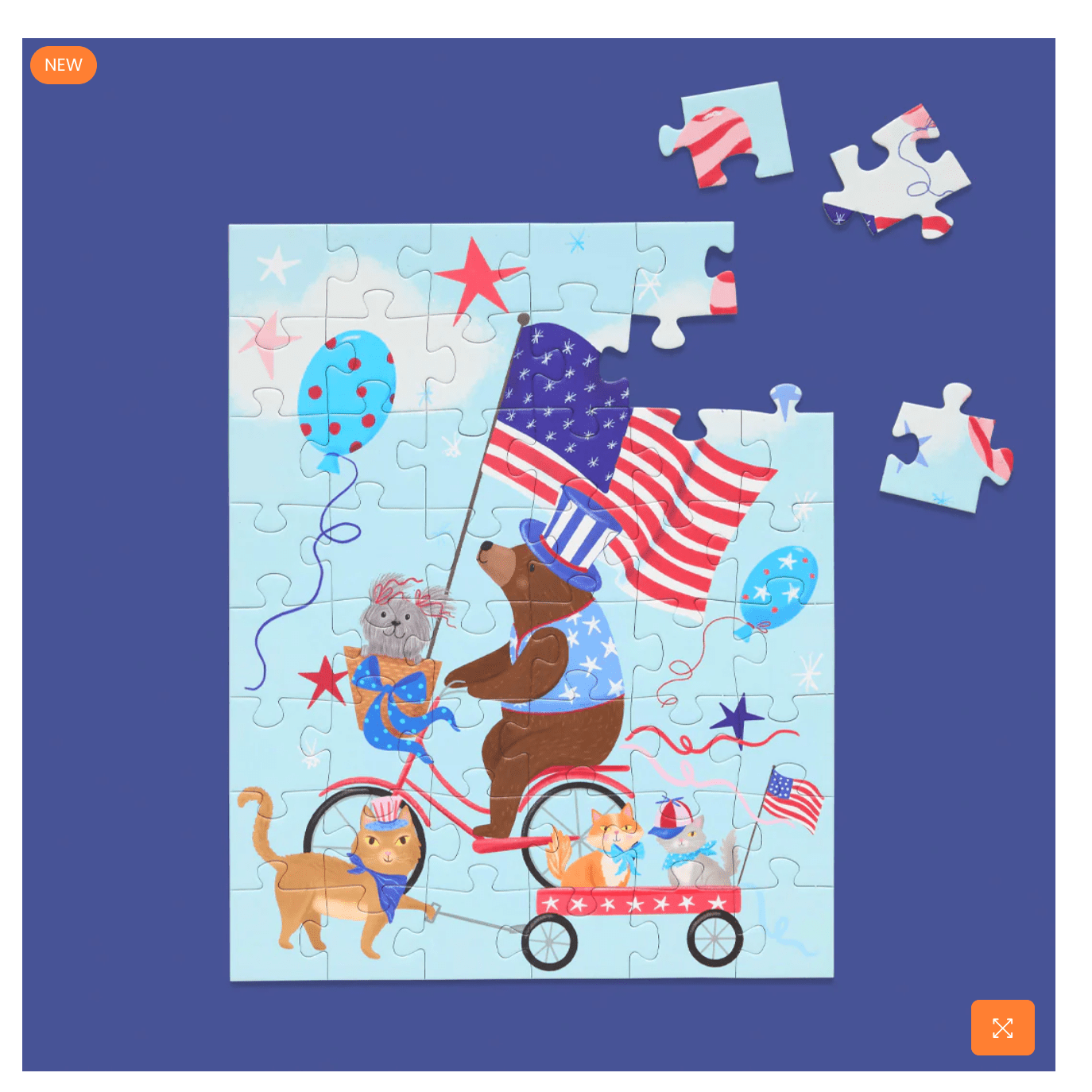 Paws and Stripes Puzzle Snax - White Farmhouse Flowers
