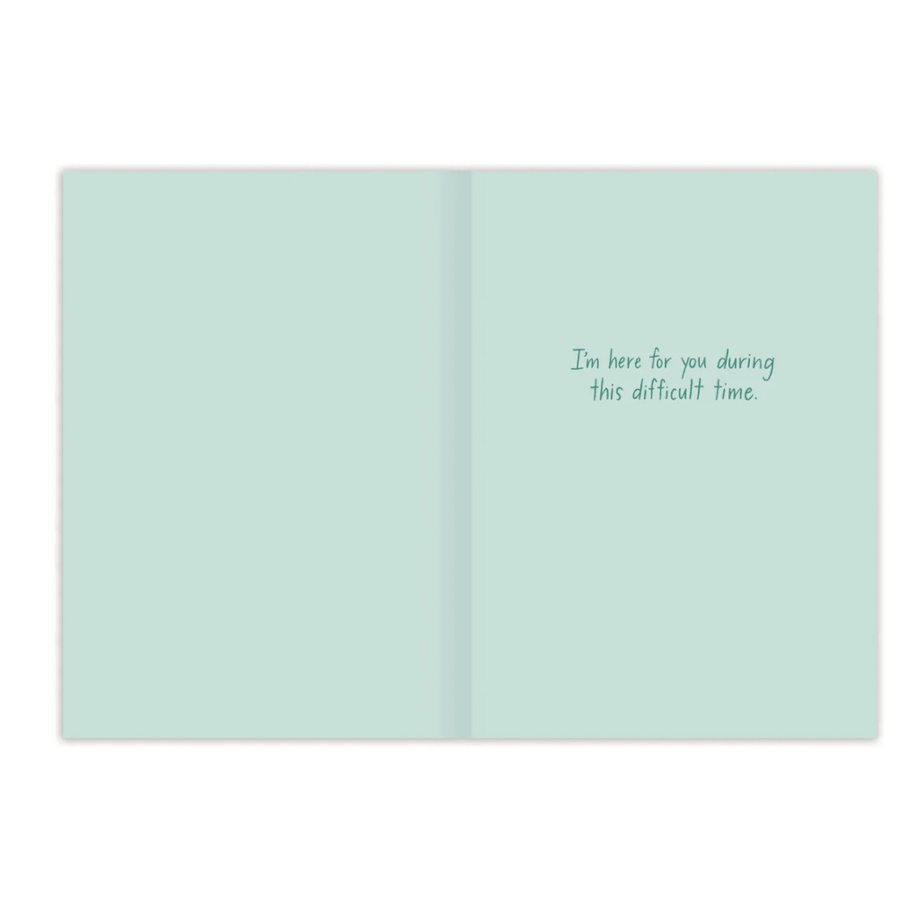 Peaks and Valleys Sympathy Card CH033 - White Farmhouse Flowers