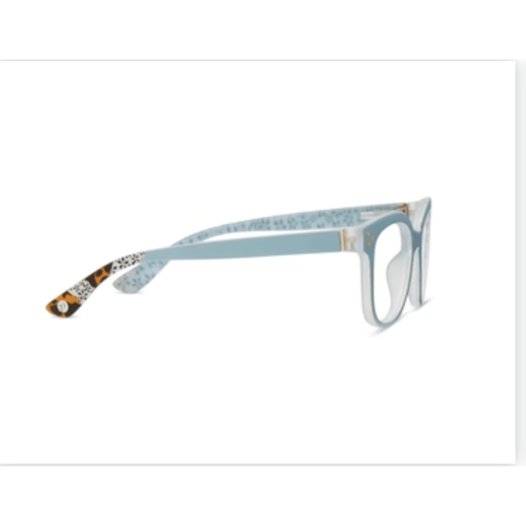 Peepers Flower Child - Light Blue Reading Glasses - White Farmhouse Flowers