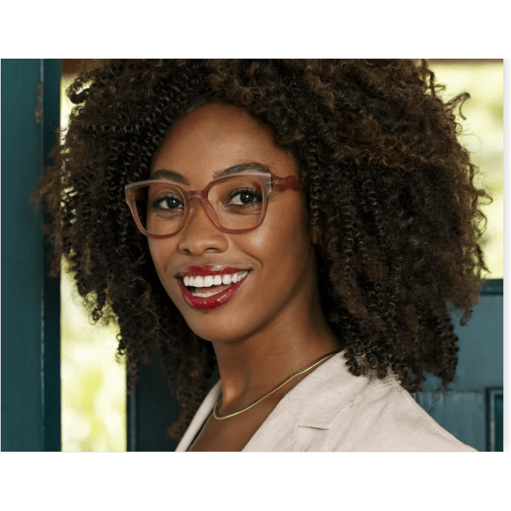 Peepers If You Say So - Pink Reading Glasses - White Farmhouse Flowers