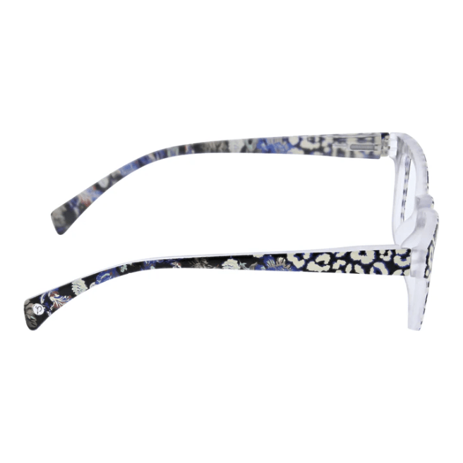 Peepers Orchid Island - White/Leopard Reading Glasses - White Farmhouse Flowers