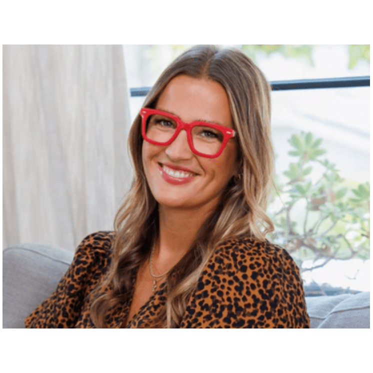 Peepers Starlet in Red/Leopard Tortoise - Reading Glasses - White Farmhouse Flowers