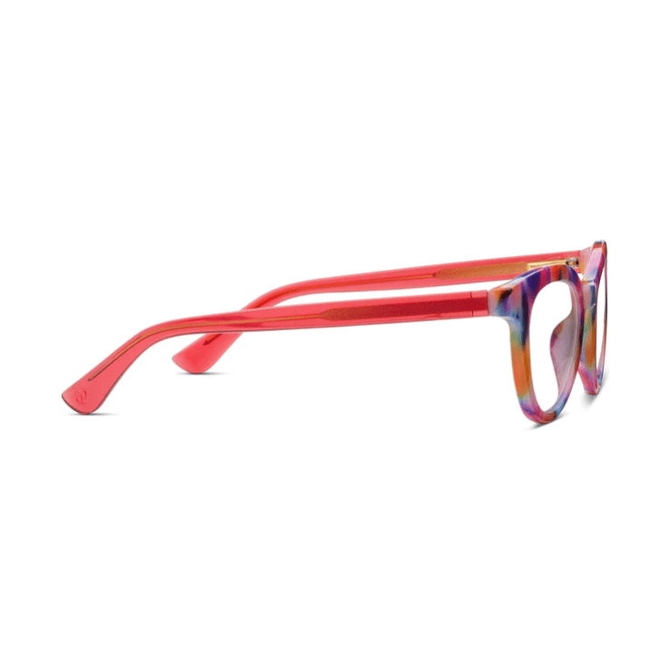 Peepers Tribeca - Ikat/Red Reading Glasses - White Farmhouse Flowers