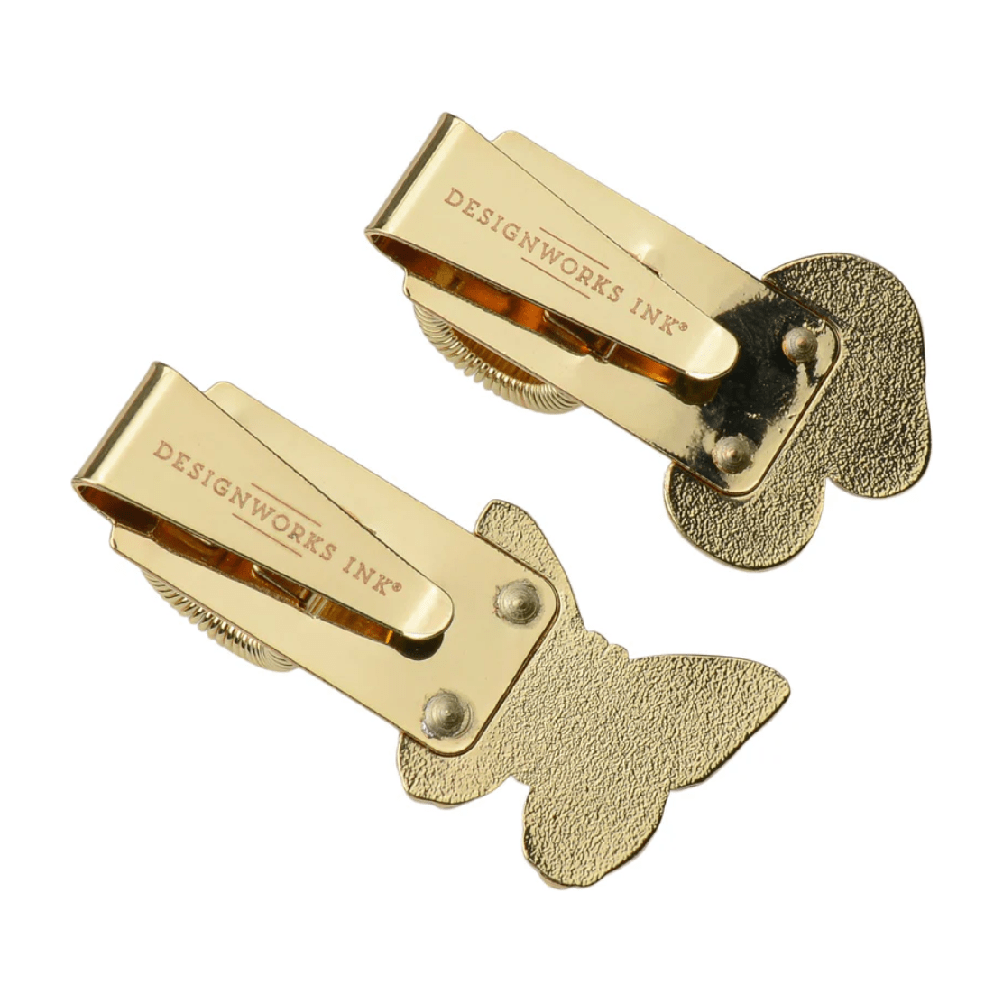 Pen Clips - Butterfly & Mushroom - White Farmhouse Flowers