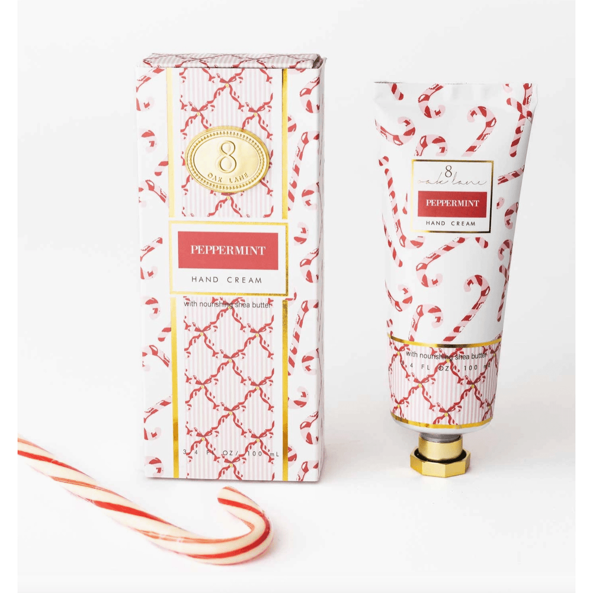 Peppermint 100ml Boxed Hand Cream - White Farmhouse Flowers
