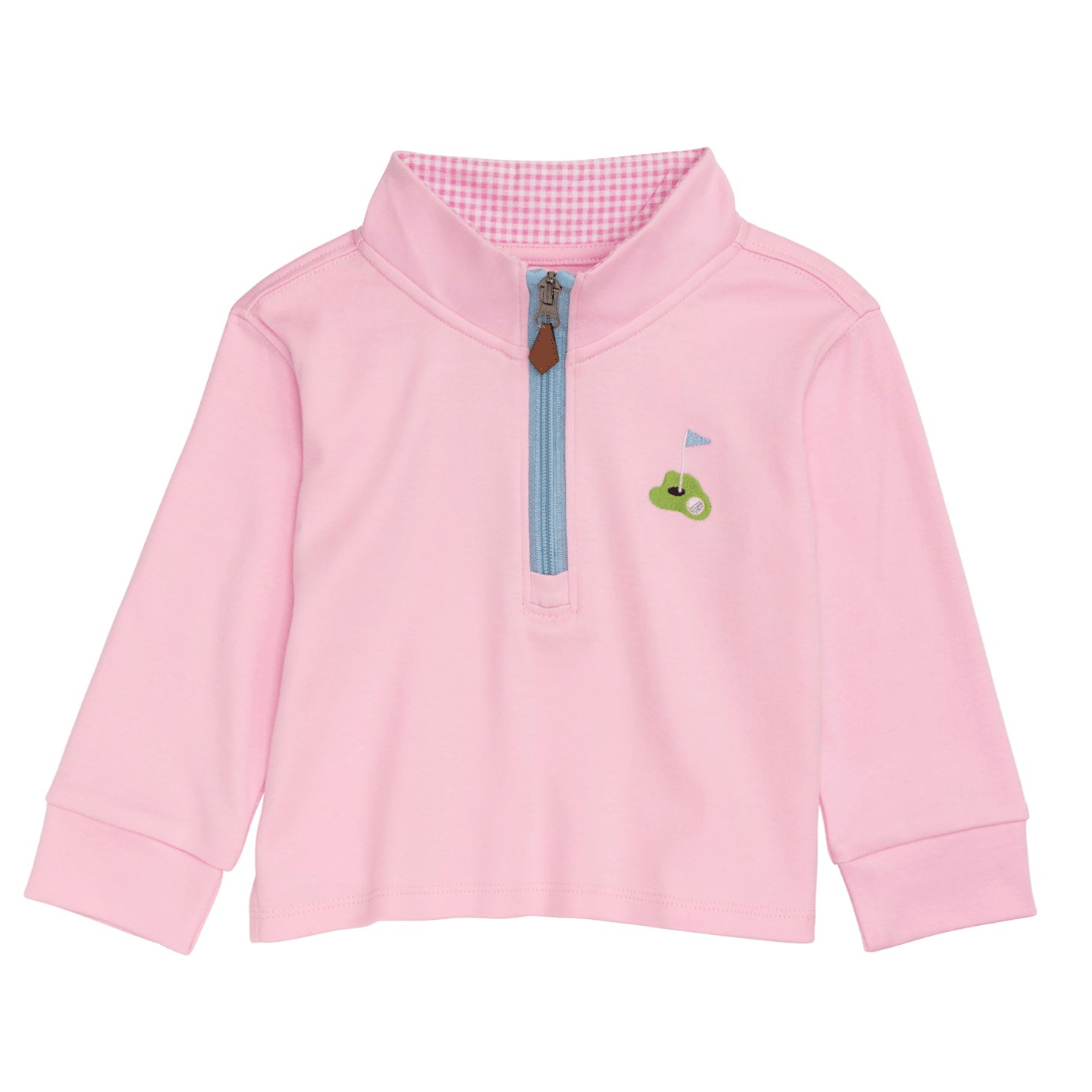 Pink Gold Quarter Zip Jacket - White Farmhouse Flowers