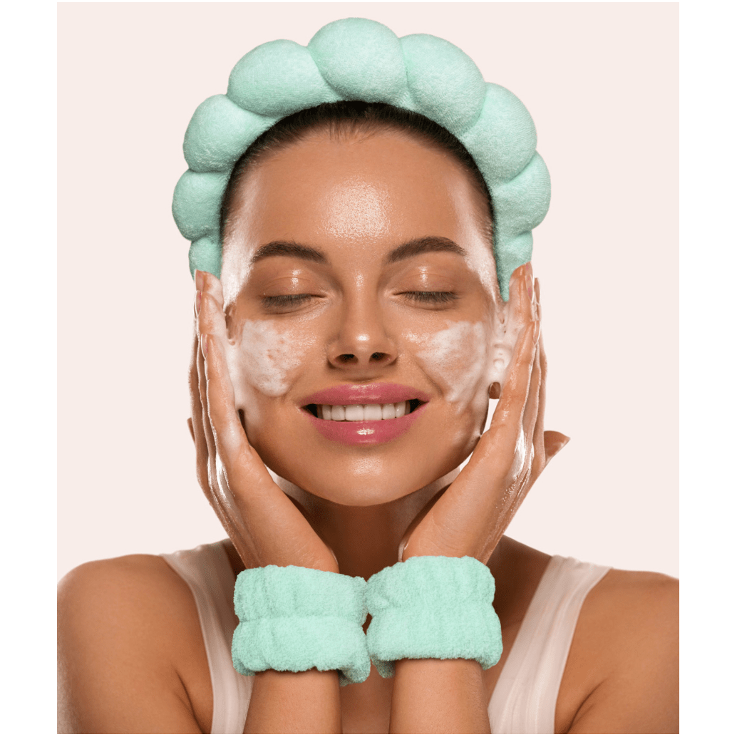 Pink I Washed Up Like This Super Soft Dryband Set - White Farmhouse Flowers