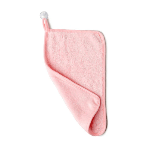 Pink Makeup Removing Towel - White Farmhouse Flowers