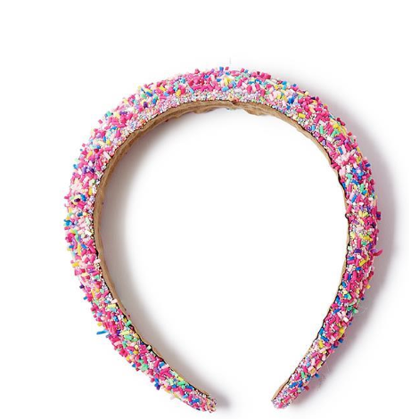 Pink Sprinkles Headband - White Farmhouse Flowers