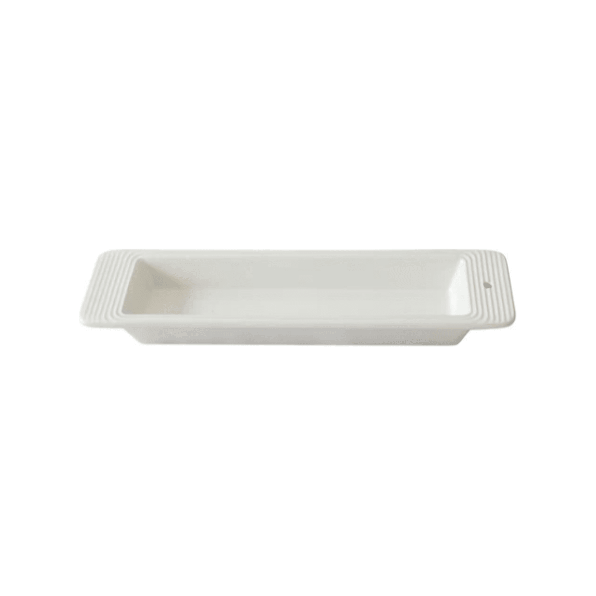 Pinstripes Cracker Tray - White Farmhouse Flowers