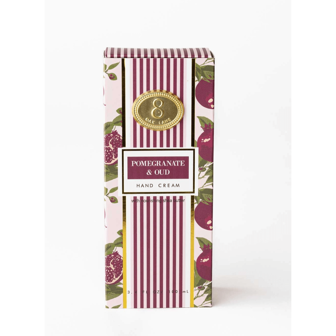 Pomegranate and Oud 100ml Boxed Hand Cream - White Farmhouse Flowers