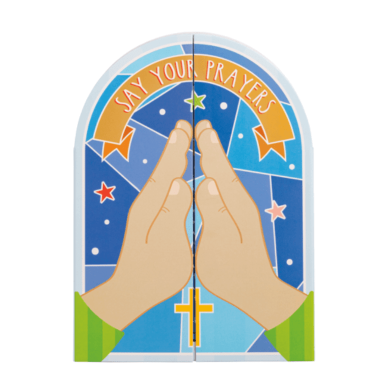Prayer Fold Out Book - White Farmhouse Flowers