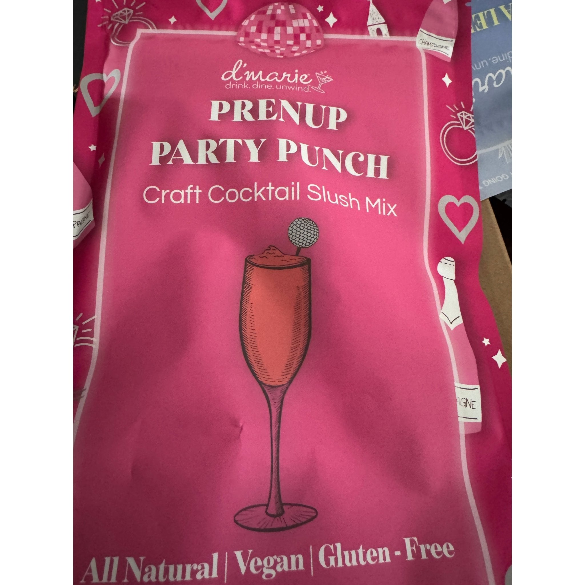 Prenup Party Punch Craft Cocktail Slush Mix - White Farmhouse Flowers