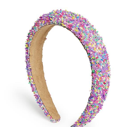 Purple Sprinkles Headband - White Farmhouse Flowers