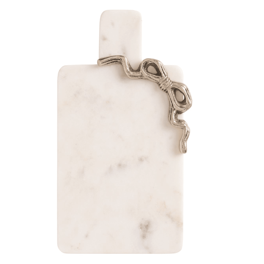 Rectangle Mini Marble Board - White Farmhouse Flowers