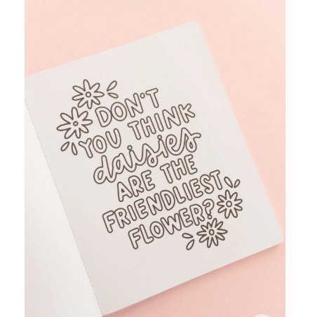 Rom Com Coloring Book - White Farmhouse Flowers