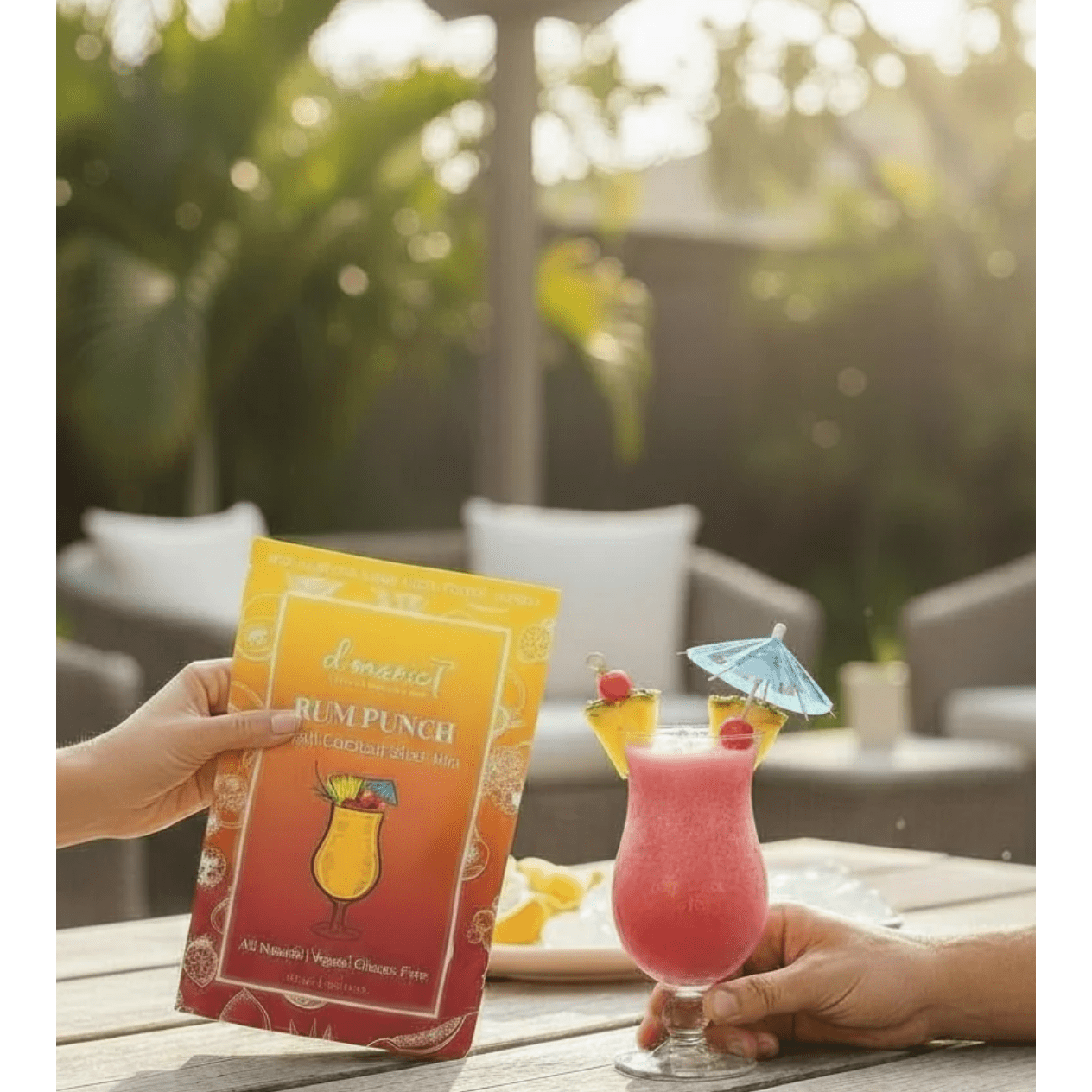 Rum Punch Cocktail Mix – Ready to Freeze | Tropical Gift Parkville MO - White Farmhouse Flowers
