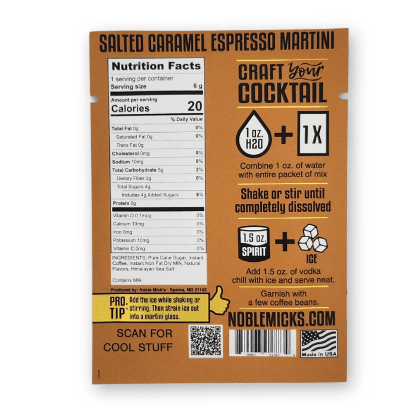 Salted Caramel Espresso Martini Mix – Cocktail Gift Parkville MO - White Farmhouse Flowers